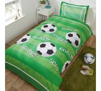 Rapport Home Goal Football - Juego de Funda de edredón y Funda de Almohada, Color Verde