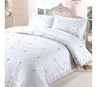 Rapport Sophie Floral Juego Fundas Nórdicas Color Blanco King, 1+2, Polycotton