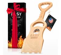 Rascador de Madera para Parrilla, Alternativa de Madera para un Cepillo de Parrilla de Barbacoa, Hecho de Madera Dura de Haya Natural, Utiliza la Nueva tecnología EasyShape para una Limpieza Segura y