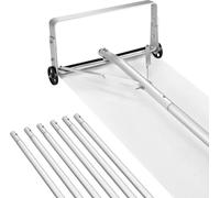 Rascador de nieve para techos, 22 cm, con lámina de aluminio, raspador de nieve ajustable para techos de 1,58 a 9,13 metros, con ruedas y deslizador, herramienta ligera para la eliminación de nieve, i