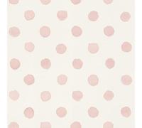 Rasch Bambino XIX 252019 - Papel pintado no tejido (10,05 m x 0,53 m), color rosa y blanco