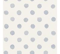Rasch Bambino XIX 252033 - Papel pintado (10,05 x 0,53 m), color azul y blanco