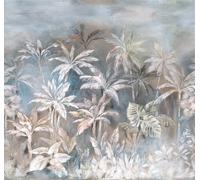 Rasch Magicwalls 364415 - Papel pintado fotográfico sobre fieltro con palmeras en imitación de acuarela en azul, marrón claro y crema de la colección Magicwalls, 3,00 m x 3,18 m (largo x ancho)