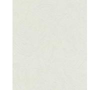 Rasch Papel pintado con aspecto de enlucido, color blanco para un ambiente de lujo - Fácil de empapelar y pintar - 10,05 m x 0,53 m