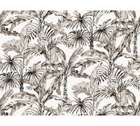 Rasch Papel pintado fotográfico 485806 con palmeras en blanco y negro de la colección Florentine III de 3 m x 4 m (largo x ancho)