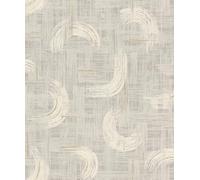 Rasch Papel pintado no tejido con pinceladas - Papel pintado texturizado de colores naturales en gris para un ambiente elegante - Fácil de empapelar y pintar - 10,05 m x 0,53 m