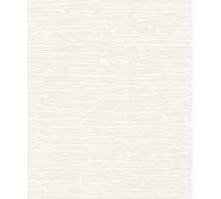 Rasch Papel pintado no tejido de pared de piedra - Papel pintado texturizado liso en blanco para un ambiente elegante - Fácil de empapelar y pintar - 10,05 m x 0,53 m