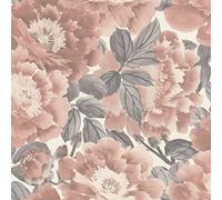 Rasch paperhangings Rasch Tapeten 408331 - Papel pintado (10,05 m x 0,53 m), color gris rosa