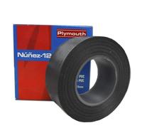 RASMACOR | Cinta aislante Negra de PVC Nuñez-Plymouth 5082 | 20m x 19mm x 0,15mm | Autoextinguible | Para todo tipo de aplicaciones mecánicas y eléctricas