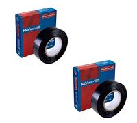 RASMACOR | Pack 2 unidades Cinta aislante negra de PVC Nuñez-Plymouth 5106 | 33m x 19mm x 0,15mm | Autoextinguible | Para todo tipo de aplicaciones mecánicas y eléctricas