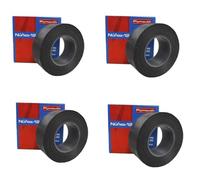 RASMACOR | Pack 4 unidades Cinta aislante Negra de PVC Nuñez-Plymouth 5083 | 20m x 19mm x 0,15mm | Autoextinguible | Para todo tipo de aplicaciones mecánicas y eléctricas