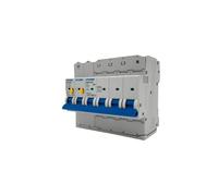 RASMACOR, Protector combinado sobretensiones Transitorio + Permanente 4P 40A, 4P 40A Tipo 2 Trifásico 10KA, Precableado, Clase C, Sobretensión hasta 480V, 415V AC 50HZ, Pequeño