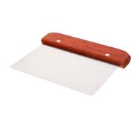 Raspador Negro de Madera Inoxidable Mango Masa de Acero