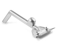 Raspador profesional para parrillas, de aluminio, color gris, 42 cm
