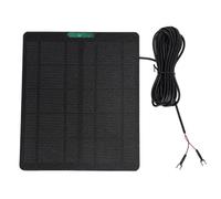 RASTKY Cargador de Panel Solar de Alta Eficiencia 10W para Ring Video Doorbell 4 3 Plus ETFE Tipo U para Cámara de Seguridad (BLACK)