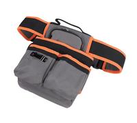 RASTKY Etiqueta de Herramienta Eléctrica Multiket con Abrazadera - Carpinteros Pesados y Mejora de mí - YB-020 Gris Naranja