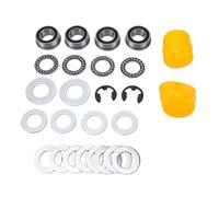 RASTKY Kit de Conversión de Casquillo a Rodamiento para Rueda Delantera, Juego de Repuesto con 4 Rodamientos, 6 Arandelas y Tapas de Goma para L100 L105 L108 L110 L120 L130 D100 D120