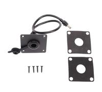 RASTKY Paso de Enchufe de Pared, Impermeabilización Marítima DC 5,5x2,1 Mm Conector de Toma de Corriente Hembra con Panel y Montaje Empotrado para Caja de Batería Mini RV 12V 5A 60W