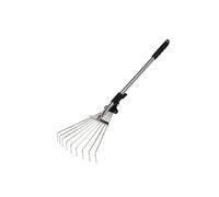 Rastrillo de hojas para jardinería,Rastrillos telescópicos para arbustos de césped | Suministros de jardinería para una limpieza rápida de hojas de patio, jardín y césped