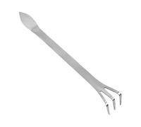 Rastrillo De Raíces - Rastrillo De Jardín Pequeño | Herramientas De Jardín Multiusos De Doble Cabezal, Mini Rastŕillo De Acero Inoxidable De 22 Cm Para Cultivar Deshierbar Mantener Trasplantar Para Ba