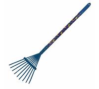 Rastrillo-escoba metálico greenmill gr0138, 75 cm, mango de madera co