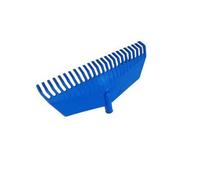 Rastrillo recto 24p azul plastico