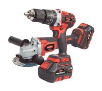 RATIO 7994X418 - Kit amoladora a batería + atornillador-percutor RATIO R-AA20-2.4 ProSeries