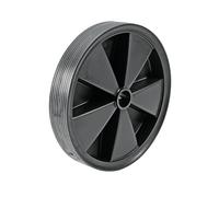 ratioparts Rueda de plástico para hormigonera, 241 mm de diámetro | Sustituye a ATIKA 371103 & LESCHA 42244 LE42244 - Ø 241 mm - Rueda de repuesto para mezclador Atika & Lescha