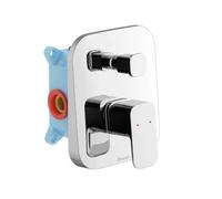 Ravak 10° Free - Mezclador de baño TD F 061.00 empotrado, con cuerpo, cromado X070134