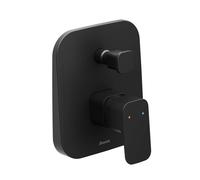 Ravak 10° Free - Mezclador enrasado para bañera TD F 061.20, con cuerpo, negro X070156