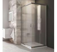 Ravak Blix - Cabina de ducha en cuatro partes, 88-90 cm, aluminio brillante/vidrio Grape 1LV70C00ZG