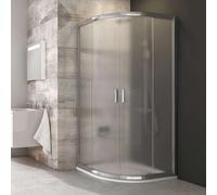 Ravak Blix - Mampara de ducha cuádruple redonda BLCP4-80, 78-80 cm, aluminio brillante/cristal Grape 3B240C00ZG