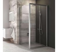 Mampara de ducha RAVAK Blix BLPS-80, acabado satinado y transparente, 190 cm, modelo 9BH40U00Z1