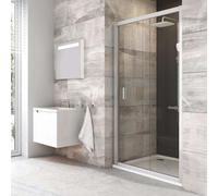 Ravak Blix - Puerta de ducha BLDP2-110, 107-111 cm, cristal satinado/claro 0PVD0U00Z1
