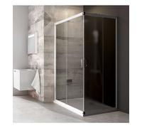 Ravak Blix - Puerta de ducha BLRV2K 90 cm, blanca/vidrio transparente 1XV70100Z1