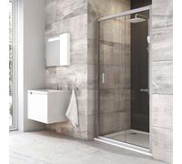 Ravak Blix - Puerta de ducha de dos piezas BLDP2-100, 97-101 cm, cristal satinado/claro 0PVA0U00Z1