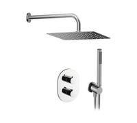 Ravak Chrome - Conjunto de ducha con termostato empotrado, con cuerpo, cromo X07S015