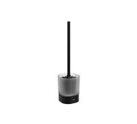 Ravak Chrome - Escobilla de WC de pie, cristal/negro mate X07P1385
