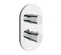 Ravak Chrome II - Grifo empotrado termostático para 2 dispositivos, cromo X070455