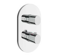 Ravak Chrome II - Grifo empotrado termostático para 3 dispositivos, cromo X070457