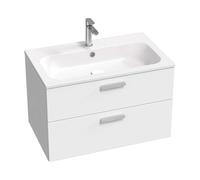 Ravak Chrome II - Mueble lavabo 80x50x49 cm, 2 cajones, blanco brillo X000001774