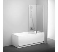 Ravak Chrome - Mampara de baño de dos piezas CVS2-100 R, 99x150 cm, derecha, aluminio pulido/cristal transparente 7QRA0C00Z1
