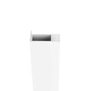 Ravak Chrome - Perfil de tope prolongado CNPS para pared CPS, altura 1950 mm, blanco E778801119400