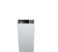Ravak Chrome - Perfil de tope prolongado CNPS para pared CPS, altura 1950 mm, satinado E778801U19400