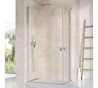 Ravak Chrome - Puerta de ducha CRV1-80, 78-80 cm, cristal satinado/claro 1QV40U01Z1