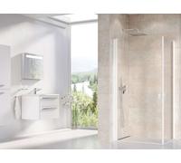 Ravak Chrome - Puerta de ducha CRV1-90, 90x195 cm, blanco mate/vidrio transparente 1QV70E01Z1