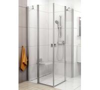 Ravak Chrome - Puerta de ducha CRV2-110, 108-110 cm, aluminio brillante/vidrio transparente 1QVD0C00Z1