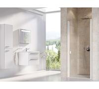 Ravak Chrome - Puerta de ducha CSD1-90, 90x195 cm, blanco mate/vidrio transparente 0QV70E00Z1