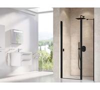 Ravak Chrome - Puerta de ducha CSD2-100, 100x195 cm, negra/vidrio transparente 0QVAC300Z1