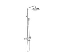 Ravak conjunto de ducha a pared con rociador con efecto lluvia cromo X07P642